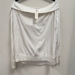 Anthropologie Off-Shoulder White Blouse
